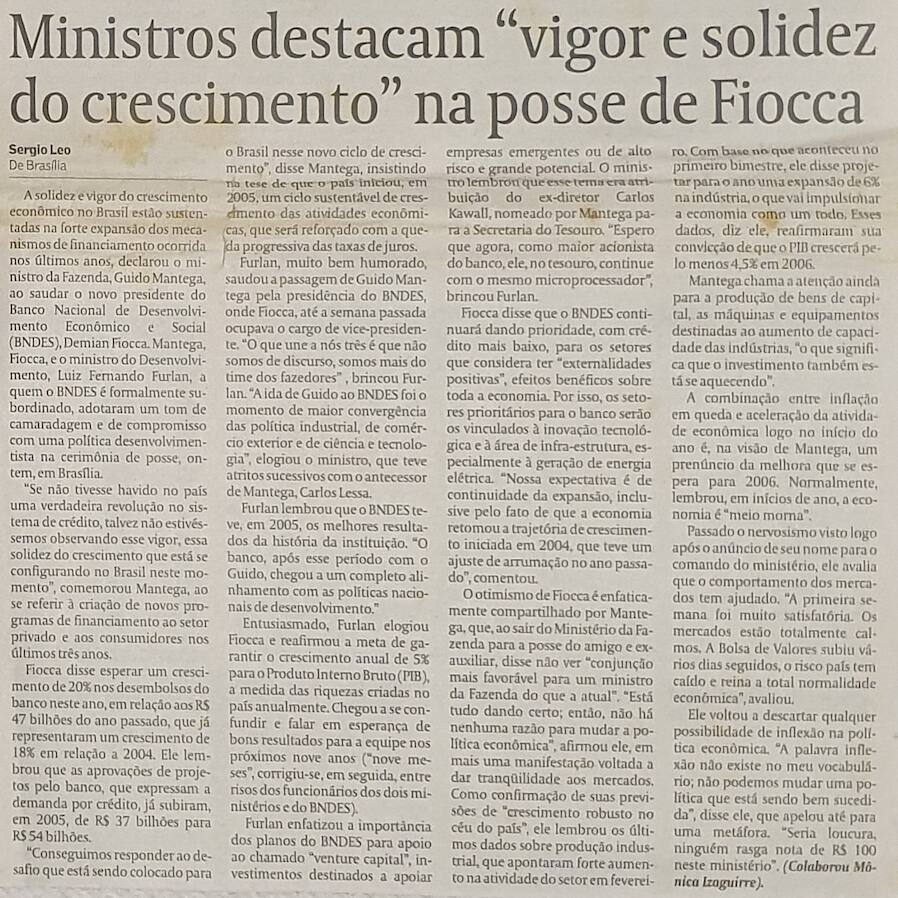Demian Fiocca Valor Econômico